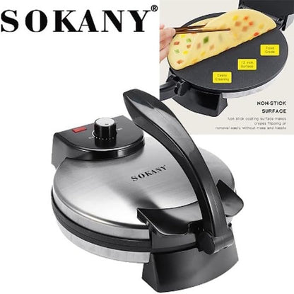 Electric Roti Maker Non Stick Chapati Roti Khakra bread Maker Crepe Maker