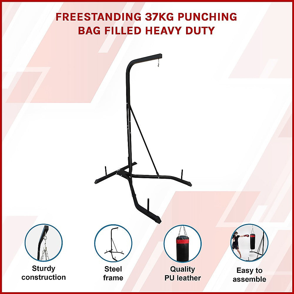 Freestanding 37kg Punching Bag Filled Heavy Duty