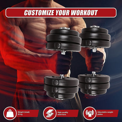 30KG Adjustable Dumbbell Set