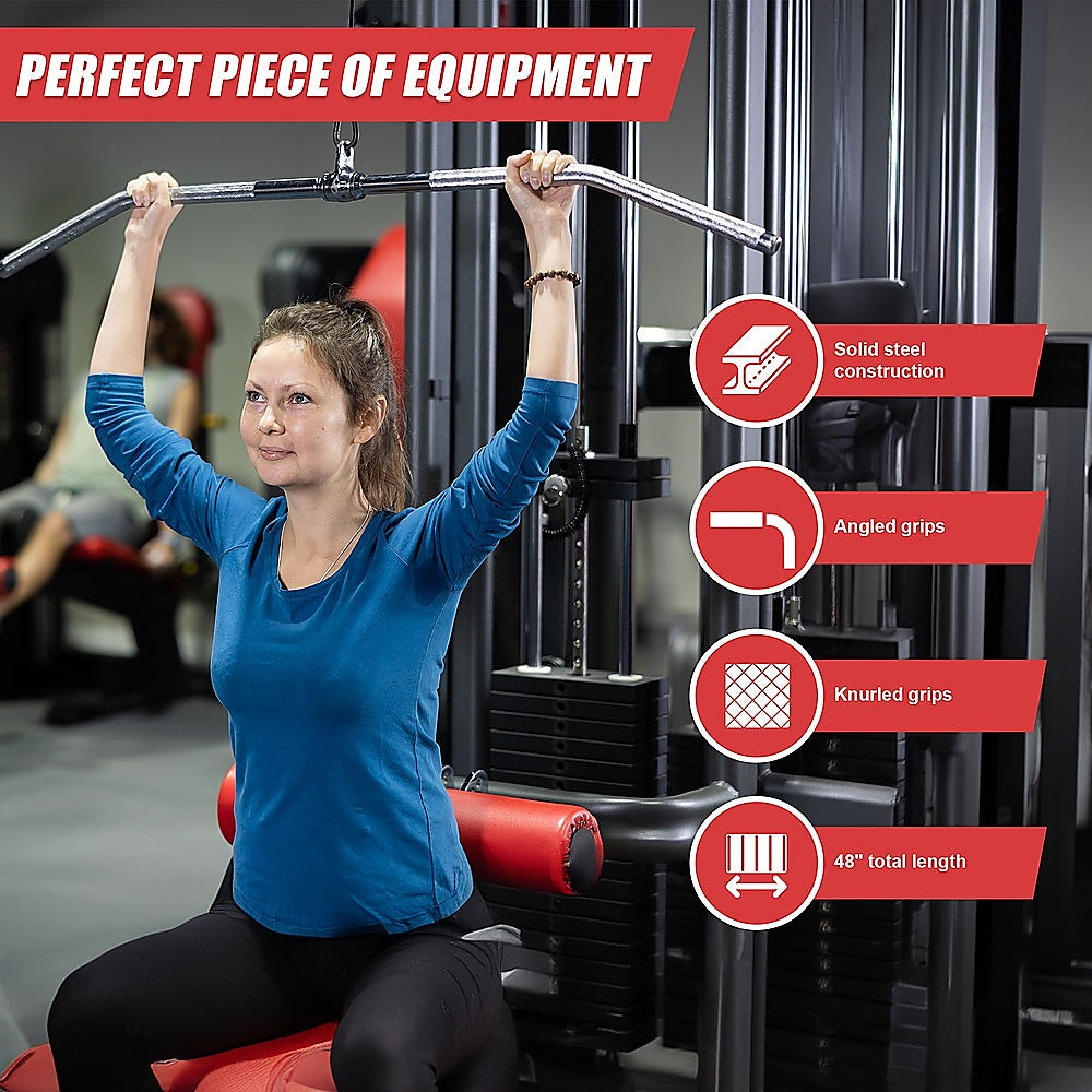 48" Lat Pulldown Bar Cable Attachment