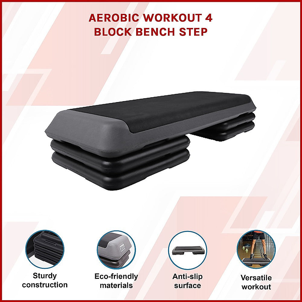 Aerobic Workout 4 Block Bench Step