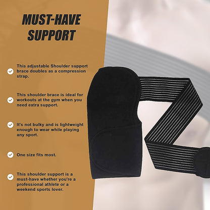 Adjustable Shoulder Support Brace Strap Compression Bandage Wrap