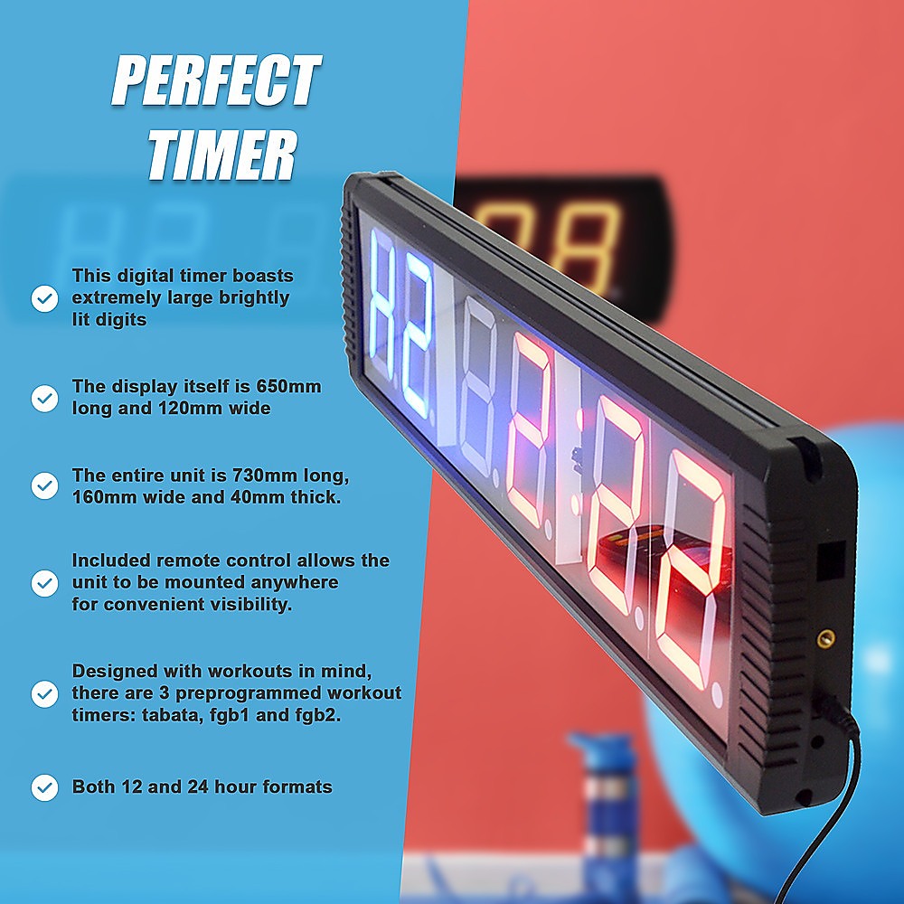 6 Digit Digital Timer Interval Fitness Clock