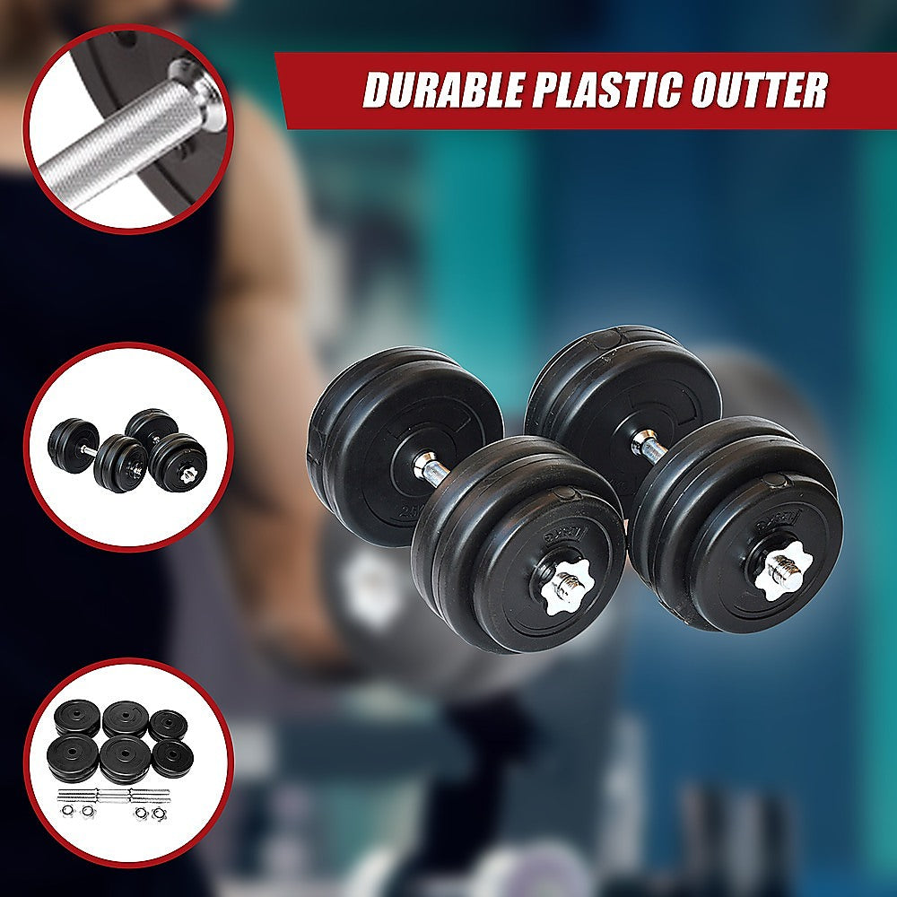 30KG Dumbbell Adjustable Weight Set