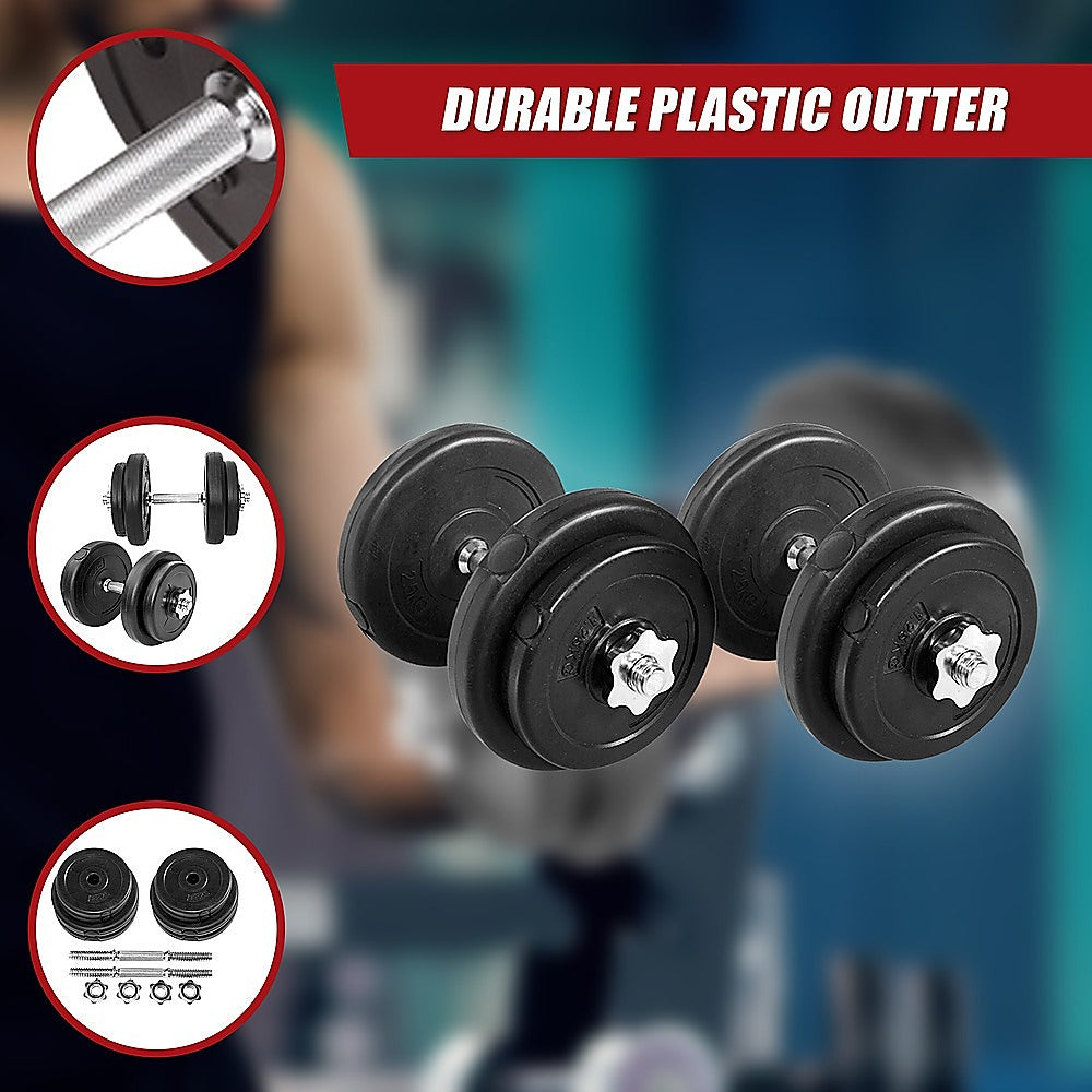 20KG Dumbbell Adjustable Weight Set