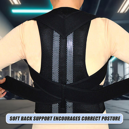 Lower Back Brace Unisex Posture Corrector Lumbar Support - Large