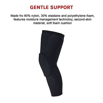 Knee Sleeve Guard Support Brace Sport Compression Calf Running