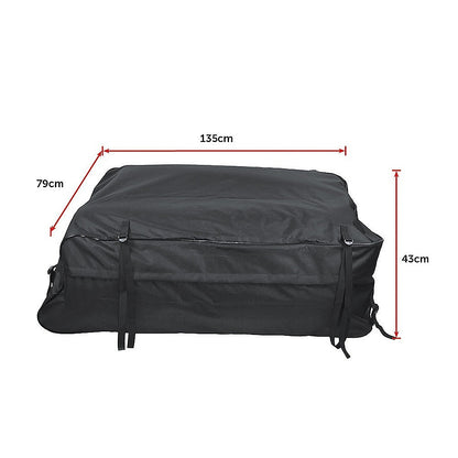 458 Litre Large Car Cargo Travel Rain Proof Roof Top Bag Storage Carrier Box