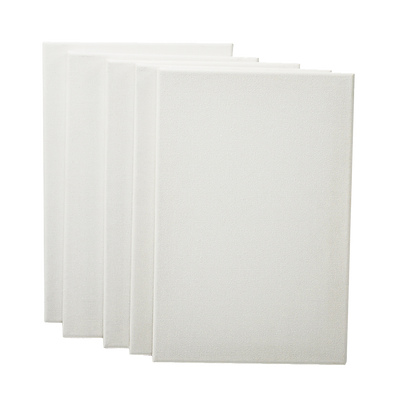 5 pack of 20x30cm Artist Blank Stretched Canvas Canvases Art Large White Range Oil Acrylic Wood