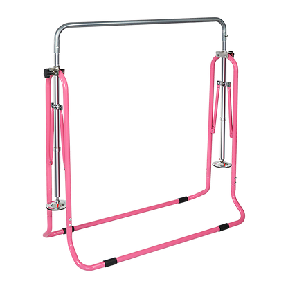 Kids Gymnastics Bars Training Horizontal Bar Monkey Kip Bar Pink