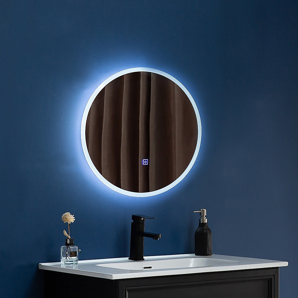 90cm LED Wall Mirror Bathroom Mirrors Light Decor Round