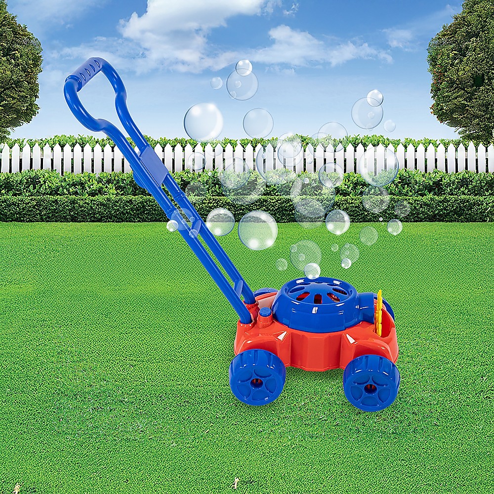 Kids Bubble Lawnmower Bubbles Machine Blower Outdoor Garden Party Toddler Toy