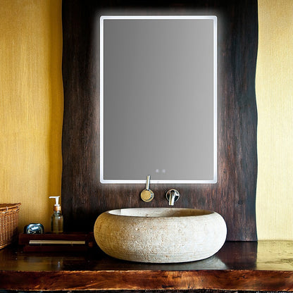 Smart Mirror Bathroom Vanity LED Lighted Wall Mirror 800x600mm