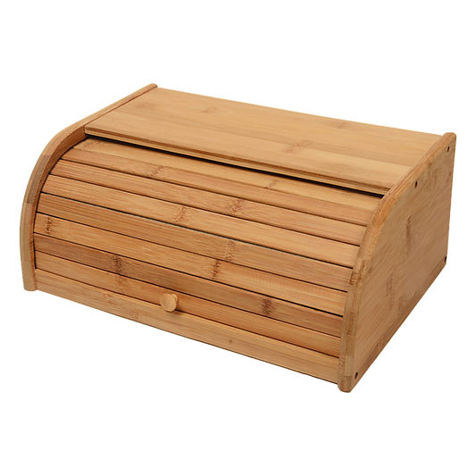 Bamboo Bread Bin Storage Box Kitchen Loaf Pastry Container