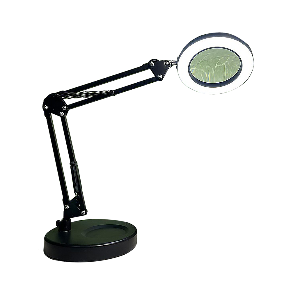 10X Magnifying Glass Desk Light Magnifier LED Lamp Reading Lamp With Base