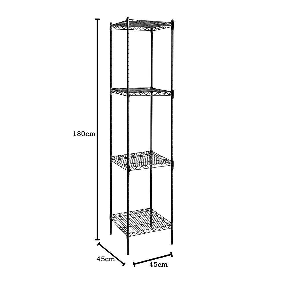 Modular Wire Storage Shelf 450 x 450 x 1800mm Steel Shelving