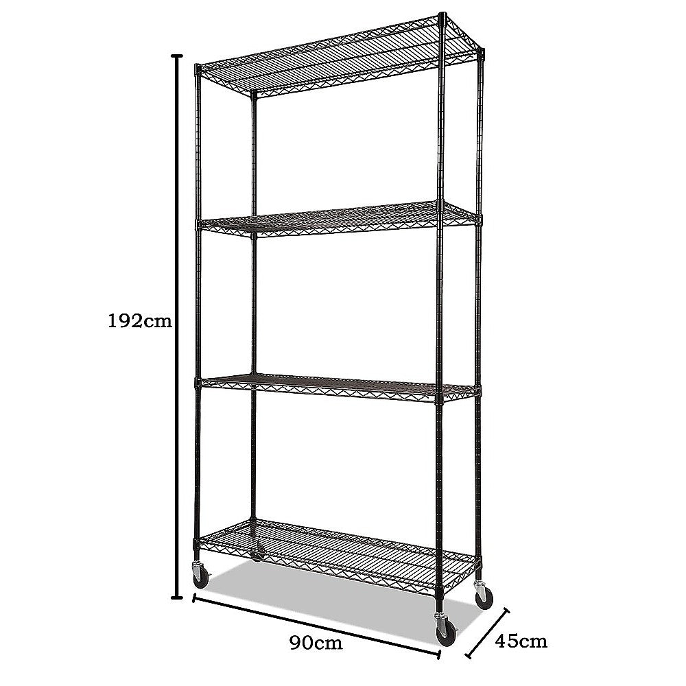 Modular Wire Storage Shelf 900 x 450 x 1800mm Steel Shelving