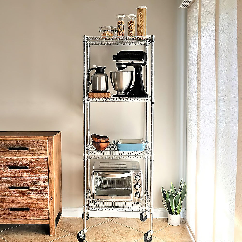 Modular Wire Storage Shelf 350 x 350 x 1800mm Steel Shelving