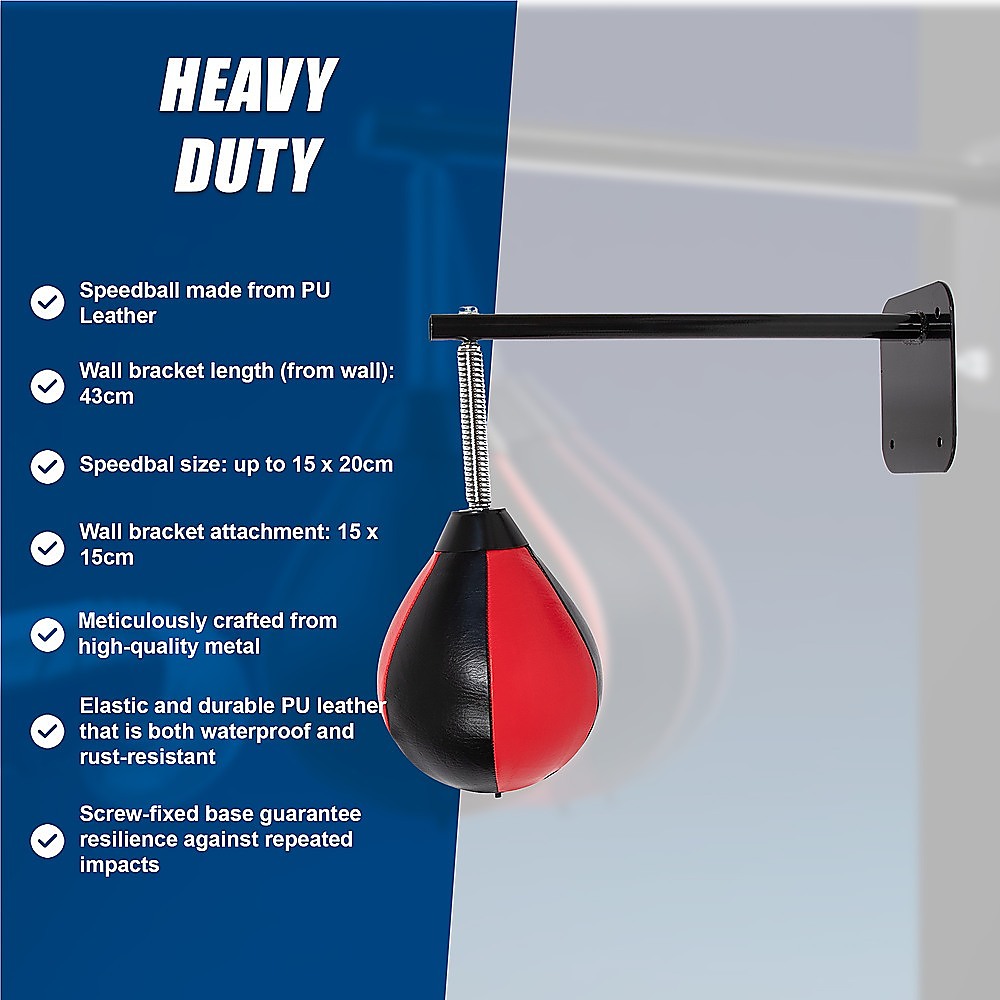 Speed Bag Boxing Punching Bag Wall Mount Reflex Training