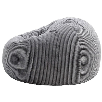 Jumbo Cord Beanbag Chair Cover Unfilled Large Bean Bag - Grey