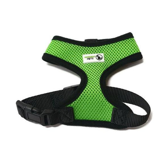 Pet Harness Soft Air Mesh Padded Adjustable - Moondidley Pets Medium Green