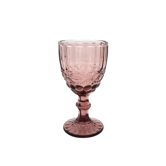 Faubourg Embossed Wine Glass - 310ml purple