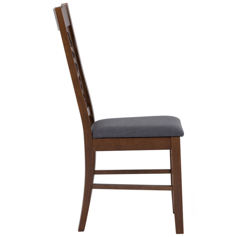 Asbel Timber Dining Chair x2  - Cocoa