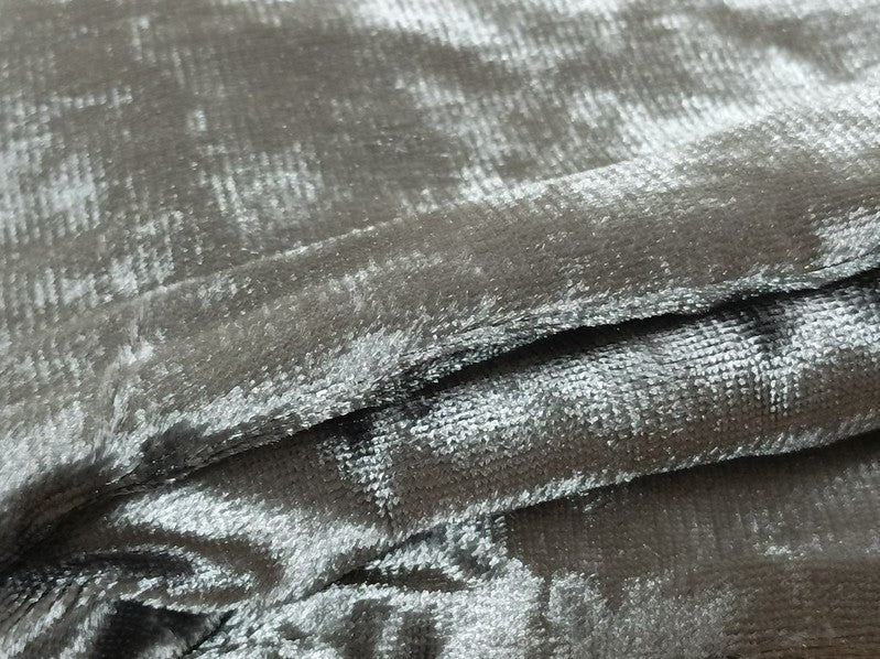 Large Thick Velvet Curtains Warp Knitted Velvet 540x270cm+Hooks Pinch Pleat Grey