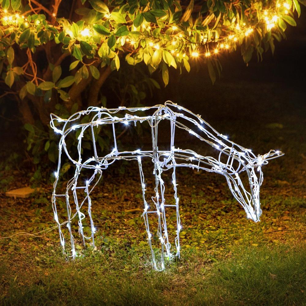 Battery Operated LED Reindeer – 2 Style Options: Feeding and Standing - Standing