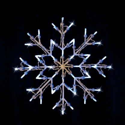 LED Snowflake Silhouette Flashing available in 2 Colors - Cool White