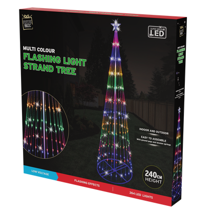 LED Digital Strands Tree 2.4m Multi-Color