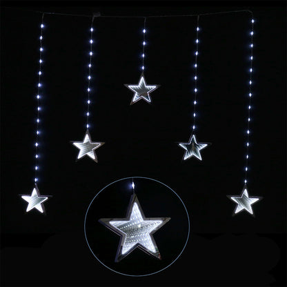 LED Infinity Stars Curtain Lights avaiable in 2 Colors - Cool White