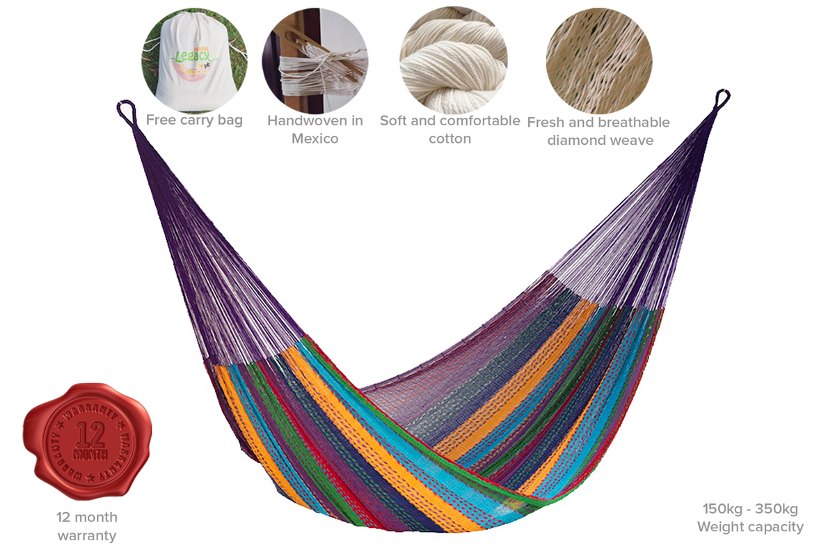 The out and about Mayan Legacy hammock Doble Size in Colorina colour