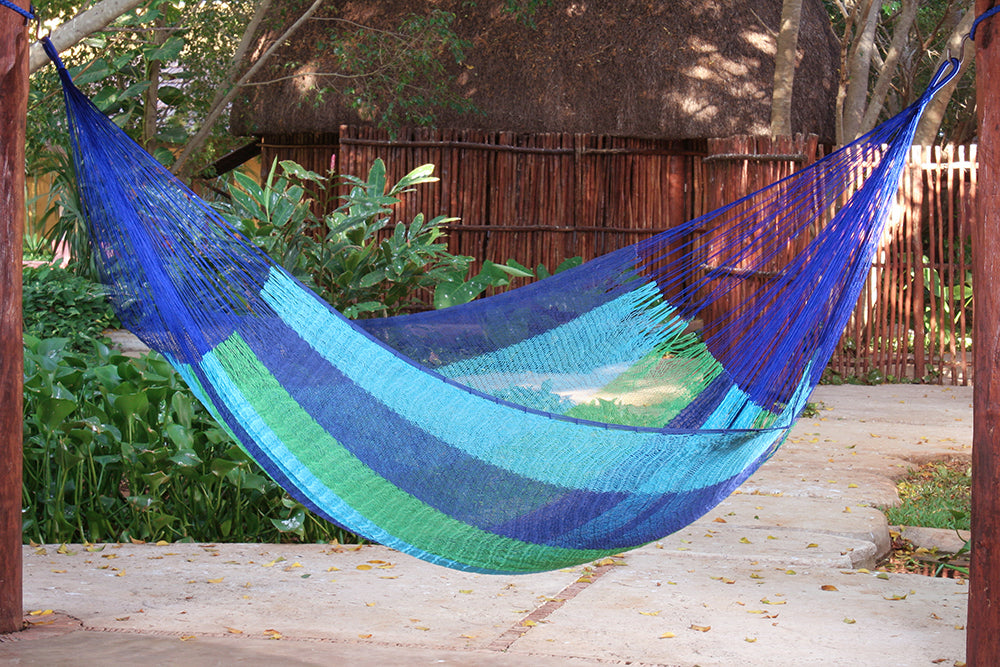 Outdoor undercover cotton Mayan Legacy hammock Family size Oceanica