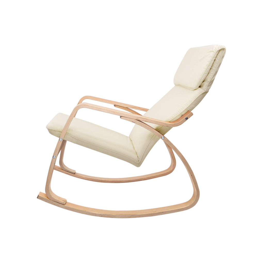 Artiss Rocking Armchair Nursing Bentwood Aero