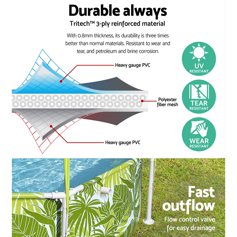 Bestway Above Ground Swimming Pool with Mist Shade