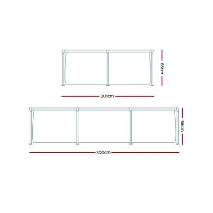 Bestway Swimming Pool Steel Frame Above Ground Rectangular Pool Filter Pump
