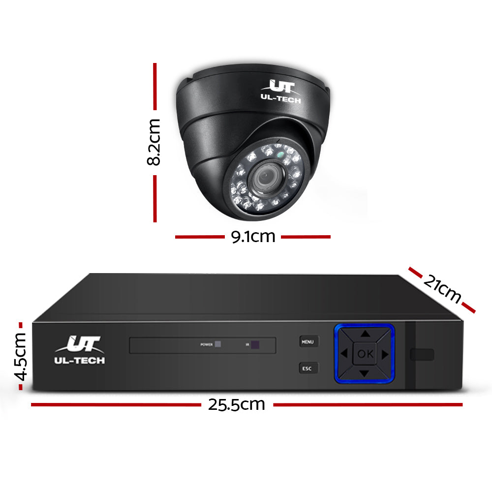 UL-Tech CCTV Security System 2TB 4CH DVR 1080P 4 Camera Sets