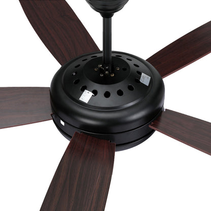 Devanti 52'' Ceiling Fan 5 Wooden Blades Fans LED Light Remote Control Timer