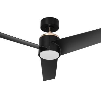 Devanti 52" Ceiling Fan 1300mm DC Motor with Light Black