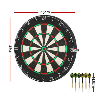 18" Dartboard Professional Dart Board Party Game Target Sport Competition Gift