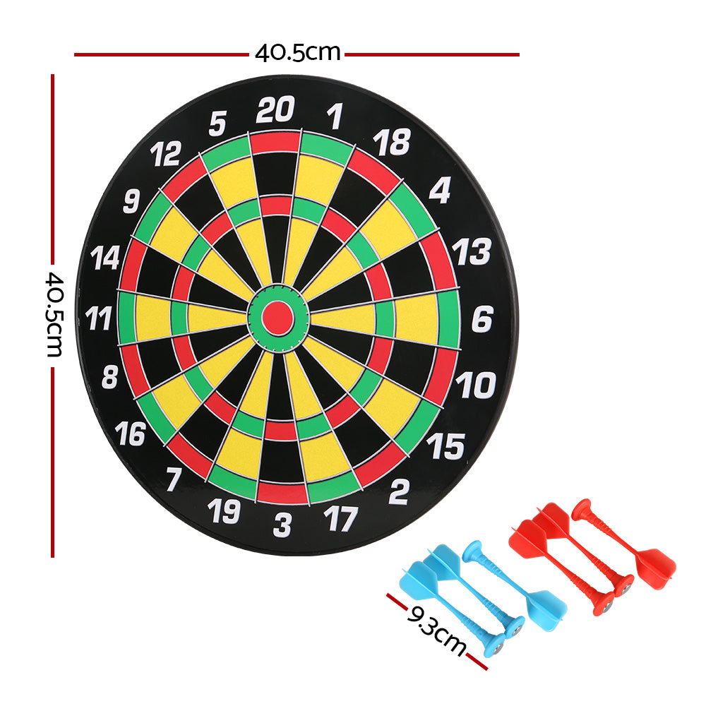 16" Magnetic Dartboard Dart Board 6 Darts Kid Adult Family Party Game Gift Toy