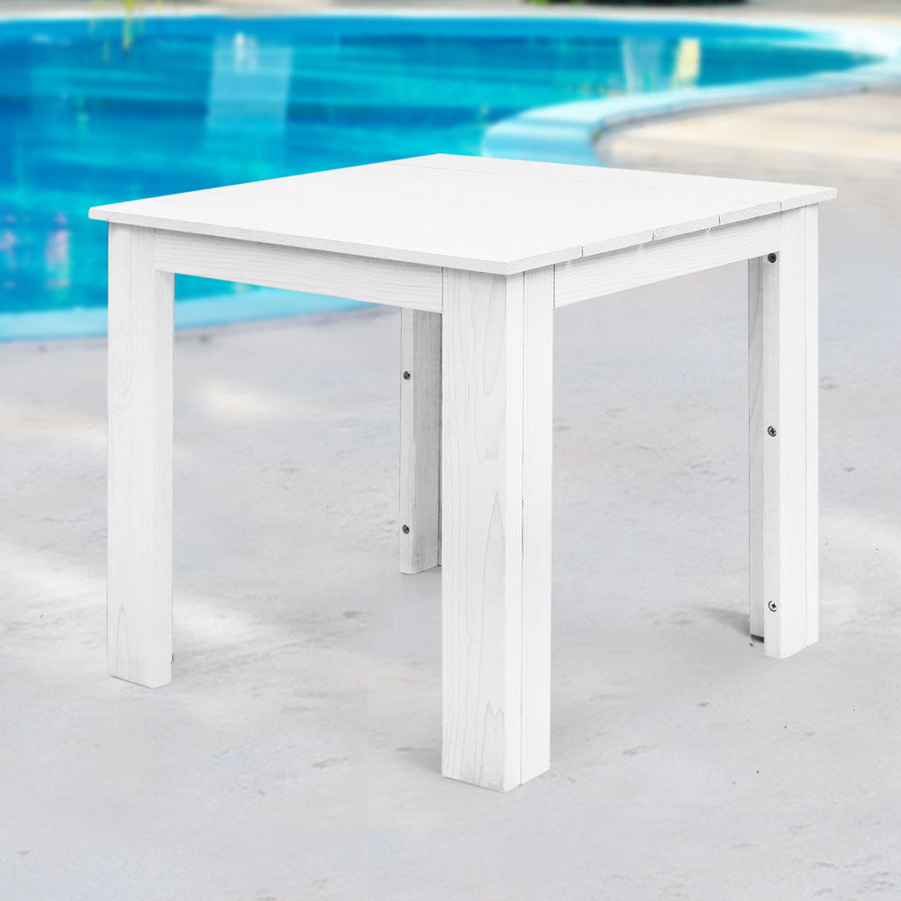 Gardeon Outdoor Side Beach Table - White