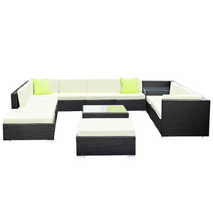 Gardeon 13PC Outdoor Furniture Sofa Set Wicker Garden Patio Lounge