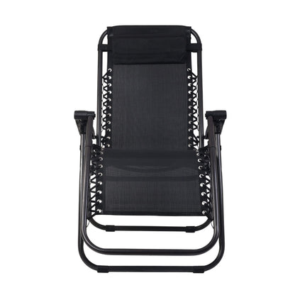 Gardeon Outdoor Portable Recliner - Black