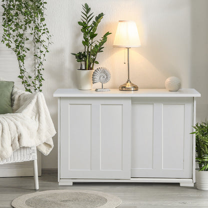 Artiss Buffet Sideboard Cabinet White Doors Storage Shelf Cupboard Hallway Table White