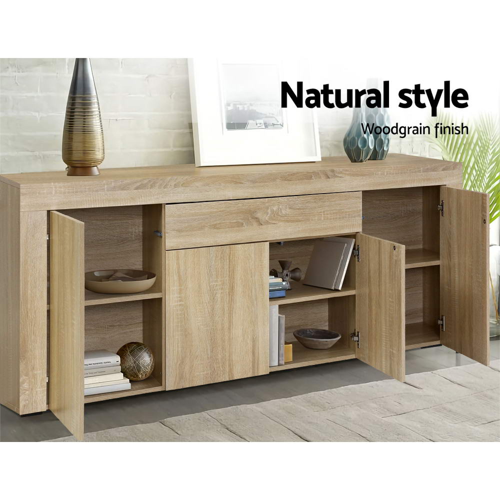 Artiss Buffet Sideboard Cabinet Storage 4 Doors Cupboard Hall Wood Hallway Table