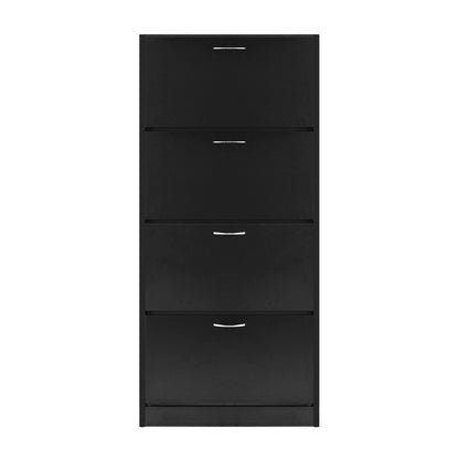 Artiss Shoe Rack Cabinet 60 Pairs 4 Doors - Black