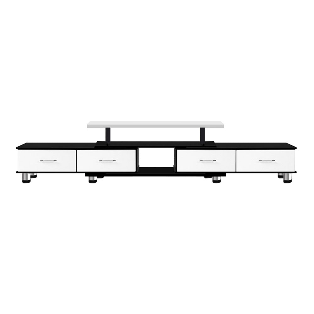 Artiss TV Cabinet Entertainment Unit Stand Wooden 160CM To 220CM Storage Drawers Black White