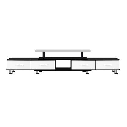 Artiss TV Cabinet Entertainment Unit Stand Wooden 160CM To 220CM Storage Drawers Black White